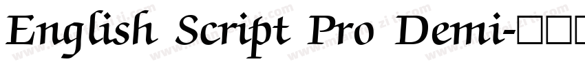 English Script Pro Demi字体转换